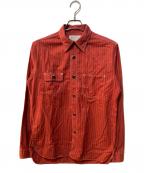 SUGAR CANEシュガーケーン）の古着「FICTION ROMANCE 8.5oz. RED WABASH STRIPE WORK SHIRT」｜レッド