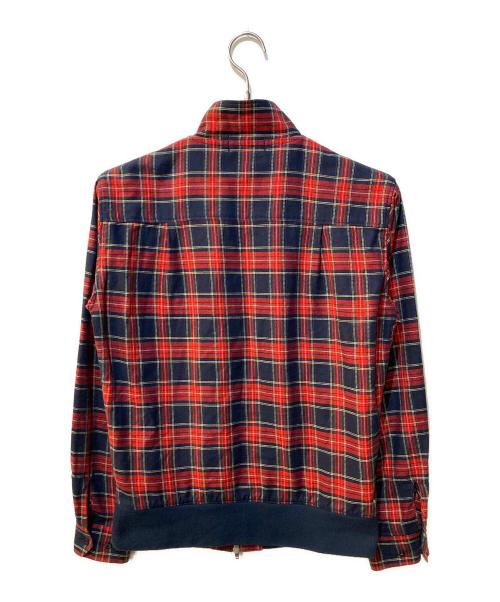 FRED PERRY（フレッドペリー）FRED PERRY (フレッドペリー) ハリントンシャツジャケット レッド サイズ:Mの古着・服飾アイテム