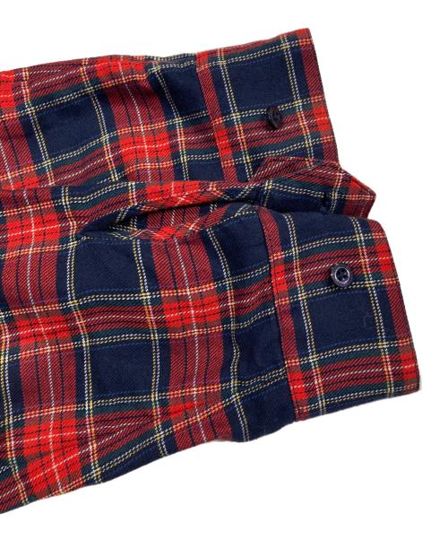 FRED PERRY（フレッドペリー）FRED PERRY (フレッドペリー) ハリントンシャツジャケット レッド サイズ:Mの古着・服飾アイテム