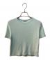AURALEE（オーラリー）の古着「WASHABLE WOOL PILE TEE」｜グリーン
