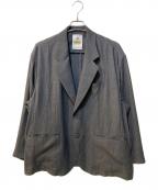 MAISON SPECIALメゾンスペシャル）の古着「Triacetate Prime-Over Tailored Jacket」｜グレー