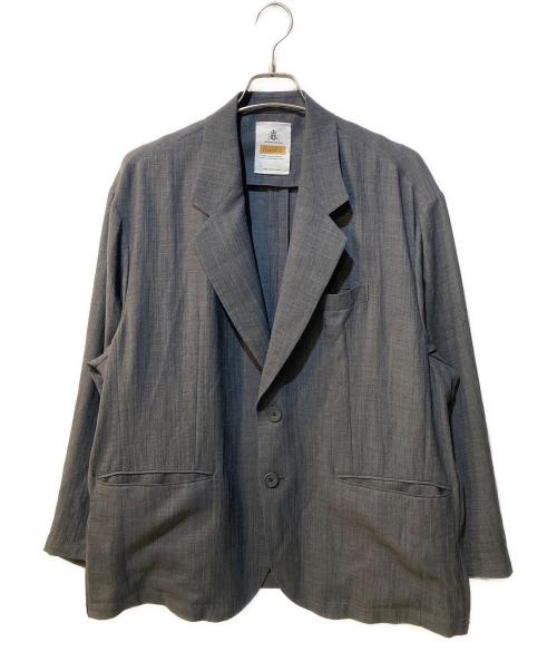 MAISON SPECIAL（メゾンスペシャル）MAISON SPECIAL (メゾンスペシャル) Triacetate Prime-Over Tailored Jacket グレー サイズ:1の古着・服飾アイテム