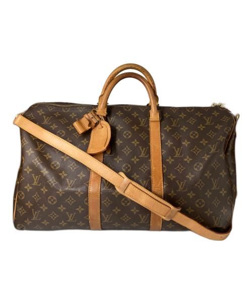 LOUIS VUITTON（ルイ ヴィトン）LOUIS VUITTON (ルイ ヴィトン) キーポル・バンドリエール50 ボストンバッグ ブラウンの古着・服飾アイテム