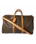 LOUIS VUITTON（ルイ ヴィトン）の古着「キーポル・バンドリエール50 ボストンバッグ」｜ブラウン