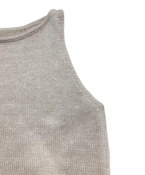 ETRE（エトレ）ETRE (エトレ) リネンロングニットワンピース ベージュ サイズ:Free 未使用品の古着・服飾アイテム