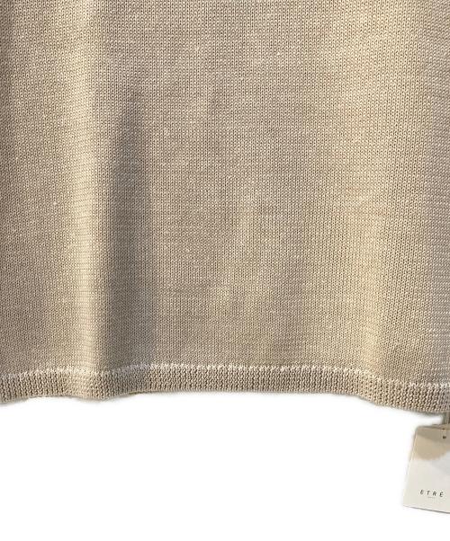 ETRE（エトレ）ETRE (エトレ) リネンロングニットワンピース ベージュ サイズ:Free 未使用品の古着・服飾アイテム