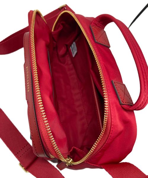 ANYA HINDMARCH（アニヤ・ハインドマーチ）ANYA HINDMARCH (アニヤハインドマーチ) ナイロンクロスボディバック レッドの古着・服飾アイテム