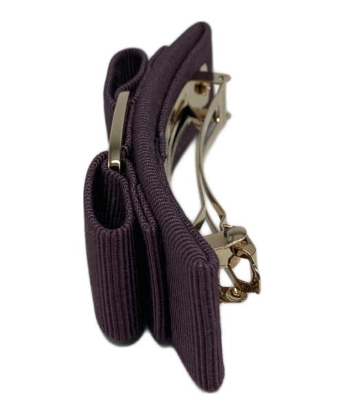 Salvatore Ferragamo（サルヴァトーレ フェラガモ）Salvatore Ferragamo (サルヴァトーレ フェラガモ) ヴァラリボンバレッタ パープルの古着・服飾アイテム