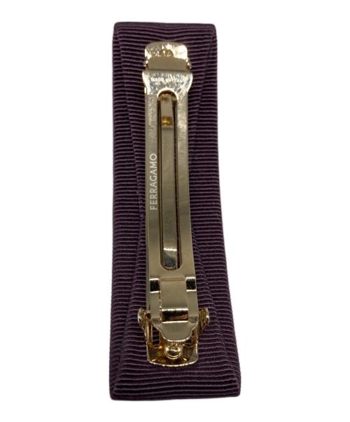 Salvatore Ferragamo（サルヴァトーレ フェラガモ）Salvatore Ferragamo (サルヴァトーレ フェラガモ) ヴァラリボンバレッタ パープルの古着・服飾アイテム
