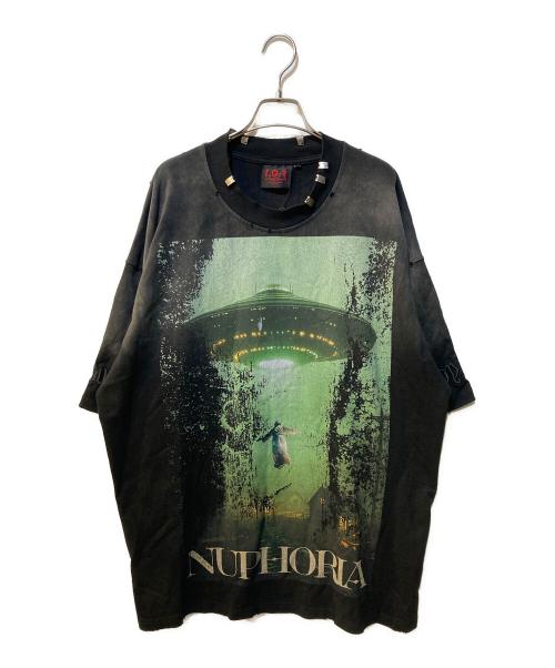 T.C.R DISTINY（テイーシーアールデスティニー）T.C.R DISTINY (テイーシーアールデスティニー) T.C.R NUPHORIA S/S TEE ブラック サイズ:2 未使用品の古着・服飾アイテム