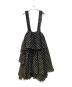 noir kei ninomiya (ノワール ケイ ニノミヤ) ドット柄吊りスカート ブラック サイズ:S：35000円