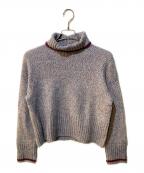 MACPHEEマカフィー）の古着「ファインラムズウール タートルネックプルオーバー」｜パープル