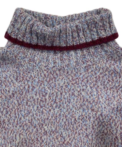 MACPHEE（マカフィー）MACPHEE (マカフィー) ファインラムズウール タートルネックプルオーバー パープル サイズ:Sの古着・服飾アイテム