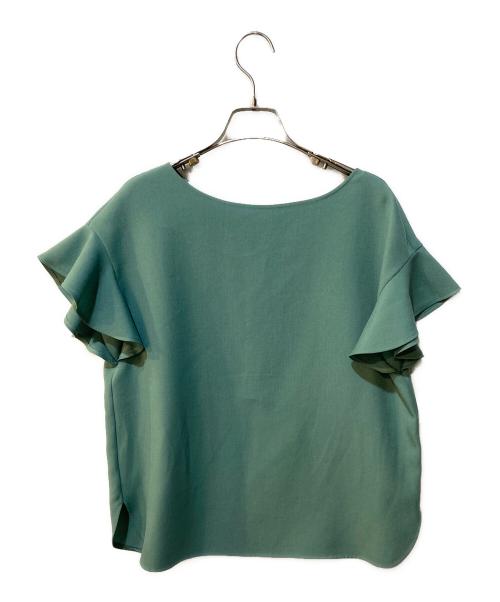 TIARA（ティアラ）TIARA (ティアラ) 麻調2WAYフリルブラウスセットアップ グリーン サイズ:3の古着・服飾アイテム