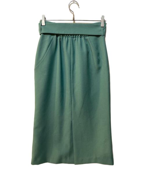 TIARA（ティアラ）TIARA (ティアラ) 麻調2WAYフリルブラウスセットアップ グリーン サイズ:3の古着・服飾アイテム