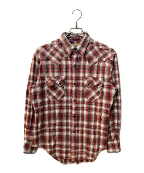 SUGAR CANE（シュガーケーン）SUGAR CANE (シュガーケーン) チェックシャツ レッド サイズ:Lの古着・服飾アイテム