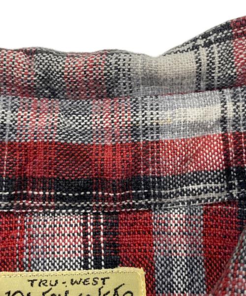 SUGAR CANE（シュガーケーン）SUGAR CANE (シュガーケーン) チェックシャツ レッド サイズ:Lの古着・服飾アイテム