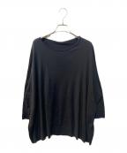 MUSE de Deuxieme Classeミューズ ドゥーズィエム クラス）の古着「SUVINコットン ボートワイド プルオーバー」｜ブラック