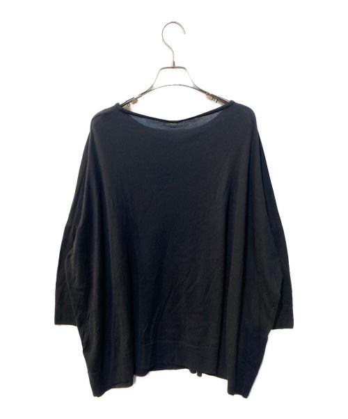 MUSE de Deuxieme Classe（ミューズ ドゥーズィエム クラス）MUSE de Deuxieme Classe (ミューズ ドゥーズィエム クラス) SUVINコットン ボートワイド プルオーバー ブラック サイズ:Freeの古着・服飾アイテム