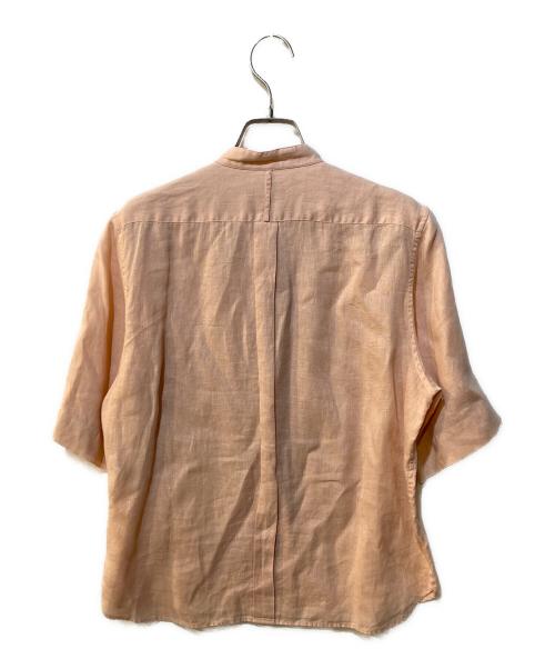 MARGARET HOWELL（マーガレットハウエル）MARGARET HOWELL (マーガレットハウエル) バンドカラーシャツ ピンク サイズ:2の古着・服飾アイテム