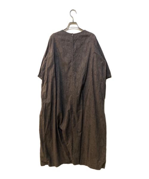 KAGURE（カグレ）KAGURE (カグレ) 7分袖ワンピース ブラウン サイズ:Freeの古着・服飾アイテム