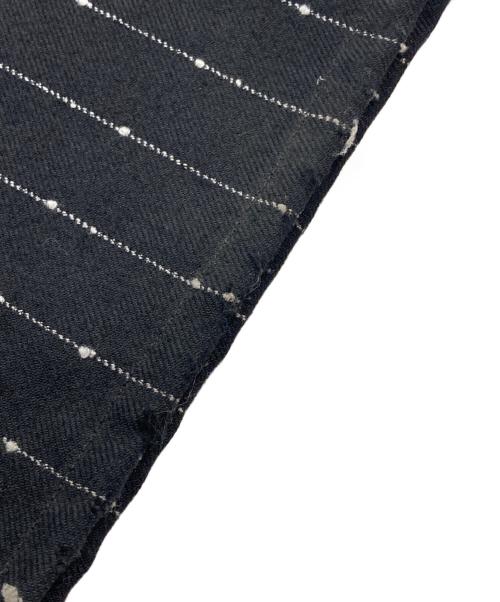 sulvam（サルバム）sulvam (サルバム) ワイドストライプ2タックワイドパンツ ブラック サイズ:Mの古着・服飾アイテム