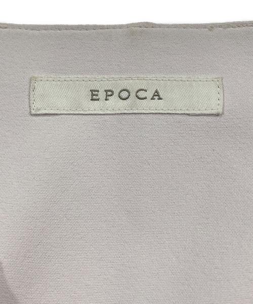 EPOCA（エポカ）EPOCA (エポカ) クリーンストレッチ ノーカラージャケット ベージュ サイズ:40の古着・服飾アイテム