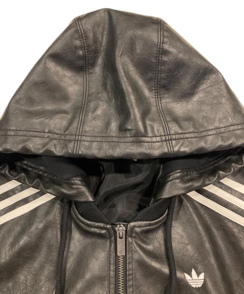 adidas（アディダス）adidas (アディダス) Adilenium シーズン 3 ビンテージ フェイクレザージャケット ブラック サイズ:XSの古着・服飾アイテム