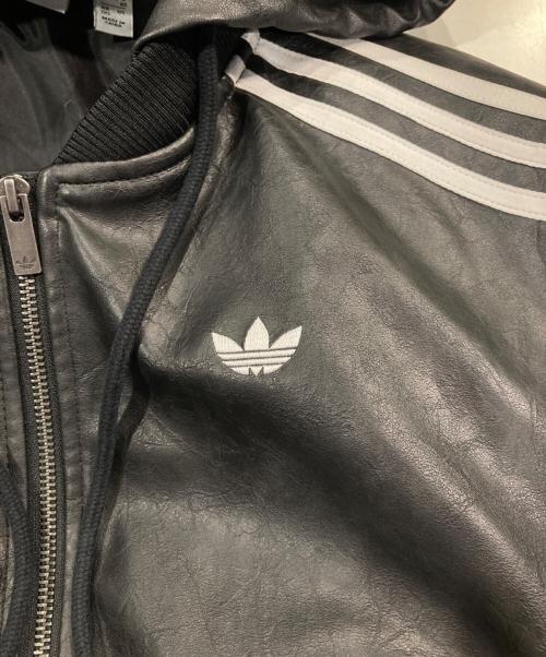 adidas（アディダス）adidas (アディダス) Adilenium シーズン 3 ビンテージ フェイクレザージャケット ブラック サイズ:XSの古着・服飾アイテム