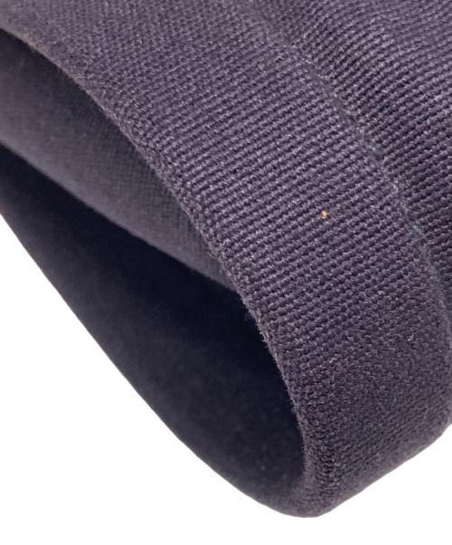 IL BISONTE（イル ビゾンテ）IL BISONTE (イル ビゾンテ) レザーキャンバスショルダーバッグ ネイビー×ベージュの古着・服飾アイテム