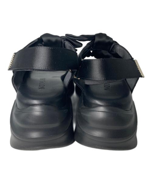 Le Talon（ル タロン）Le Talon (ル タロン) リボンスニーカーソールサンダル ブラック サイズ:Mの古着・服飾アイテム