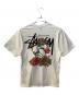 stussy (ステューシー) WITHERED FLOWER Tシャツ ホワイト サイズ:M：5000円