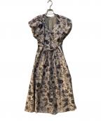 Nobleノーブル）の古着「ヴィンテージフラワーエアリースリーブワンピース」｜ホワイト