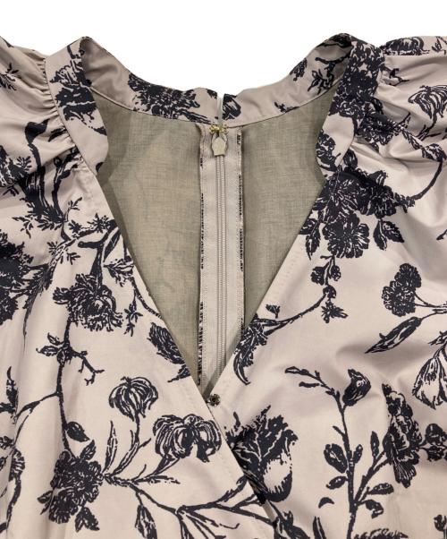 Noble（ノーブル）Noble (ノーブル) ヴィンテージフラワーエアリースリーブワンピース ホワイト サイズ:36の古着・服飾アイテム