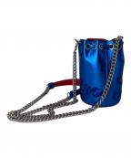 Christian Louboutinクリスチャン・ルブタン）の古着「Mini Marie janeショルダーバック」｜ブルー