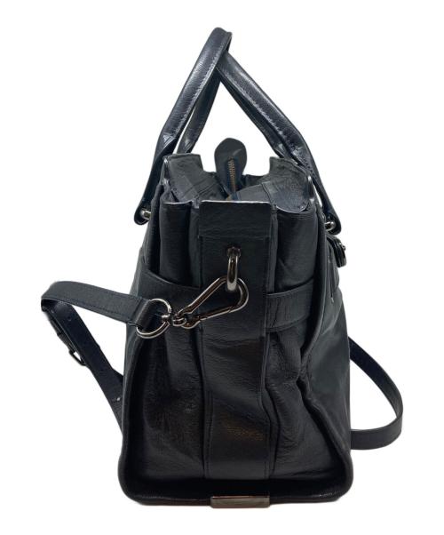 COACH（コーチ）COACH (コーチ) スワッガーキャリーオールソフトグレインレザー2WAYバッグ ネイビーの古着・服飾アイテム