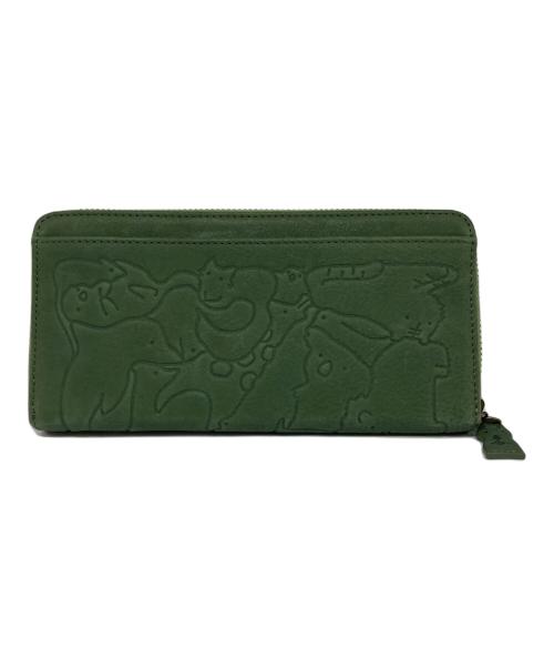 DAKOTA（ダコタ）DAKOTA (ダコタ) アニマーレ 長財布 グリーンの古着・服飾アイテム