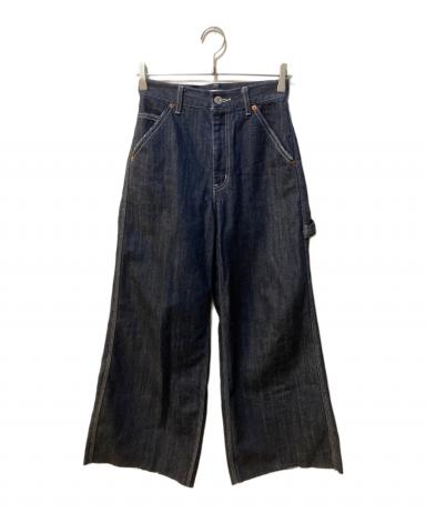 中古・古着通販】moussy (マウジー) PAINTER WIDE ストレートデニム