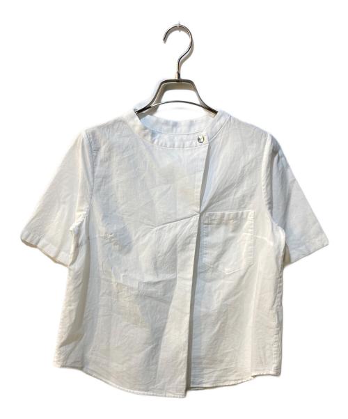 Pal'las Palace（パラスパレス）Pal'las Palace (パラスパレス) 60/‐ローン 前タックシャツ ホワイト サイズ:2の古着・服飾アイテム