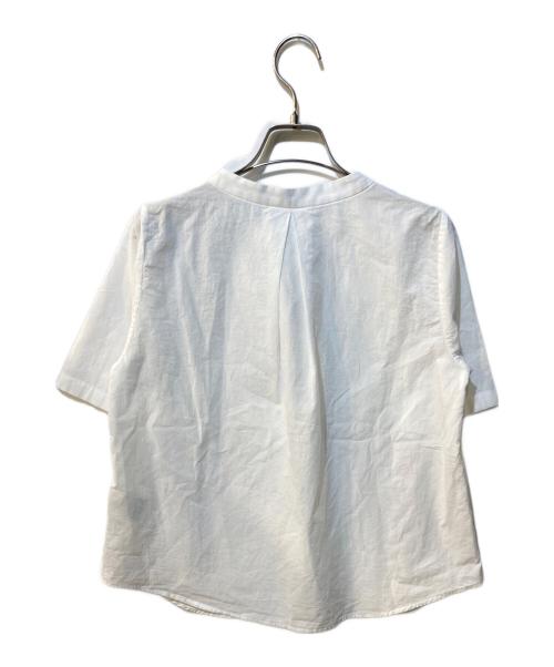 Pal'las Palace（パラスパレス）Pal'las Palace (パラスパレス) 60/‐ローン 前タックシャツ ホワイト サイズ:2の古着・服飾アイテム