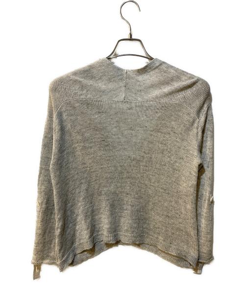 BEARDSLEY（ビアズリー）BEARDSLEY (ビアズリー) リネンショートカーディガン グレー サイズ:Freeの古着・服飾アイテム