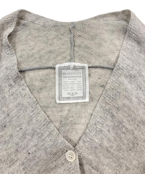 BEARDSLEY（ビアズリー）BEARDSLEY (ビアズリー) リネンショートカーディガン グレー サイズ:Freeの古着・服飾アイテム