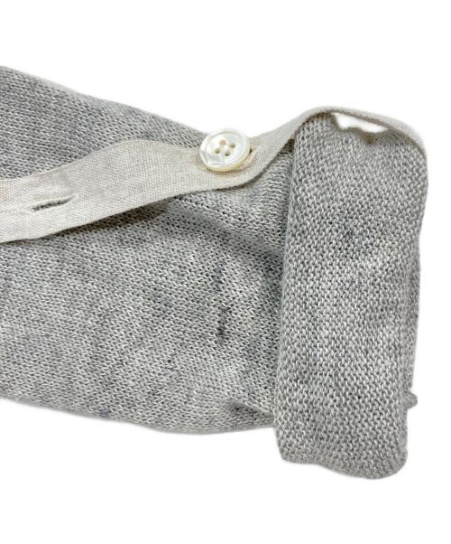 BEARDSLEY（ビアズリー）BEARDSLEY (ビアズリー) リネンショートカーディガン グレー サイズ:Freeの古着・服飾アイテム