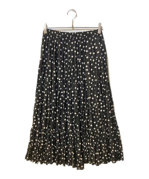 BEARDSLEY（ビアズリー）BEARDSLEY (ビアズリー) クリンクルドットスカート ブラック サイズ:Freeの古着・服飾アイテム