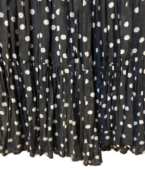 BEARDSLEY（ビアズリー）BEARDSLEY (ビアズリー) クリンクルドットスカート ブラック サイズ:Freeの古着・服飾アイテム