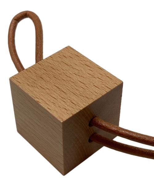 building block（ビルディングブロック）building block (ビルディングブロック) レザー×ウッド チャーム ブラウンの古着・服飾アイテム