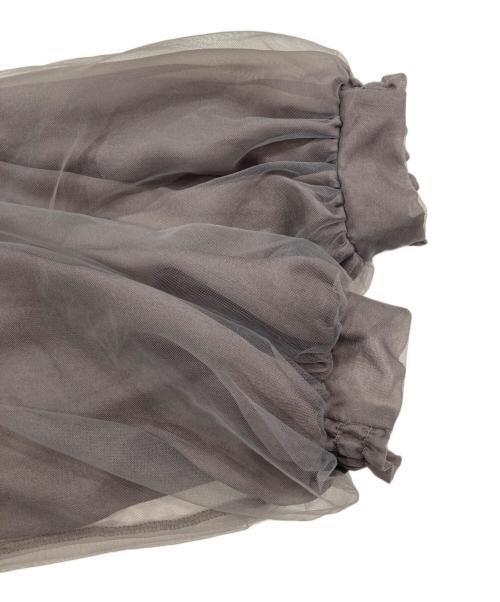 DazzliN（ダズリン）DazzliN (ダズリン) シアーベールセミフレアワンピース ネイビー サイズ:Sの古着・服飾アイテム