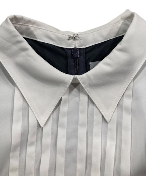 JILL BY JILLSTUART（ジル バイ ジルスチュアート）JILL BY JILLSTUART (ジル バイ ジルスチュアート) レイヤード風襟付きワンピース グレー サイズ:Sの古着・服飾アイテム