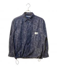 uniform experiment（ユニフォームエクスペリメント）の古着「INDIGO PRINT DRAWCORD SHIRT」｜ネイビー