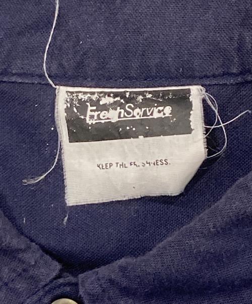 FreshService（フレッシュサービス）FreshService (フレッシュサービス) OXFORD FLAP POCKET L/S SHIRT ネイビー サイズ:不明の古着・服飾アイテム